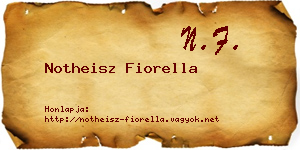Notheisz Fiorella névjegykártya